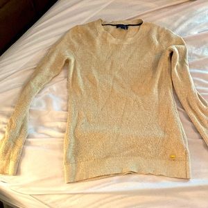 Gold sparkle Tommy Hilfiger crew neck sweater